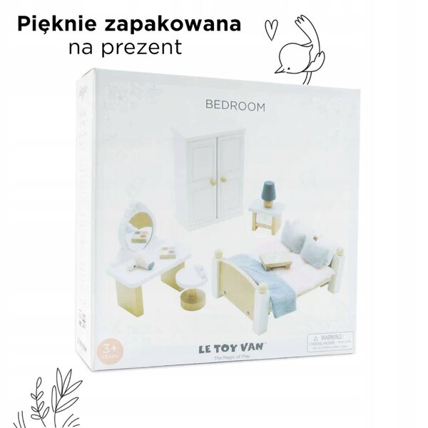 Set mit 19 Holzmöbeln für das Puppenschlafzimmer von Le Toy Van Daisylane
