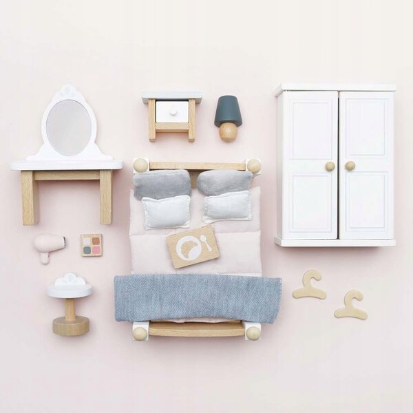 Set mit 19 Holzmöbeln für das Puppenschlafzimmer von Le Toy Van Daisylane