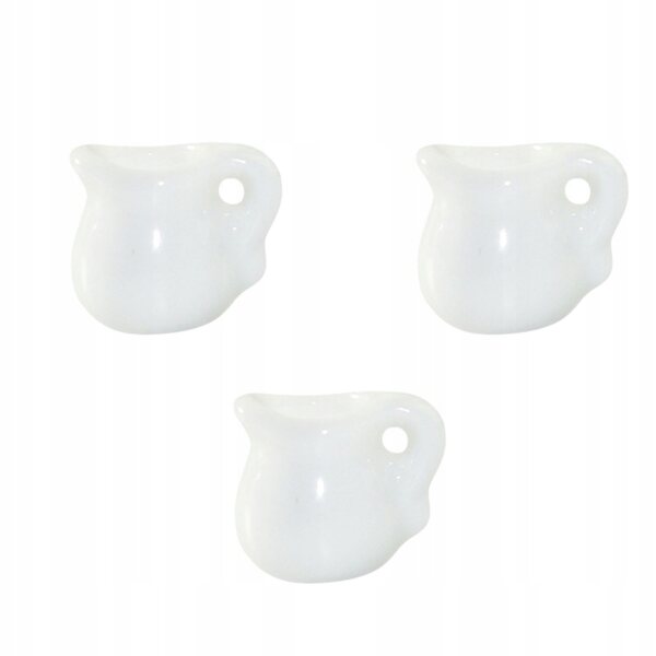 Set 3 Mini Contenitori in Ceramica per Decorazioni Domestiche e Scenografie
