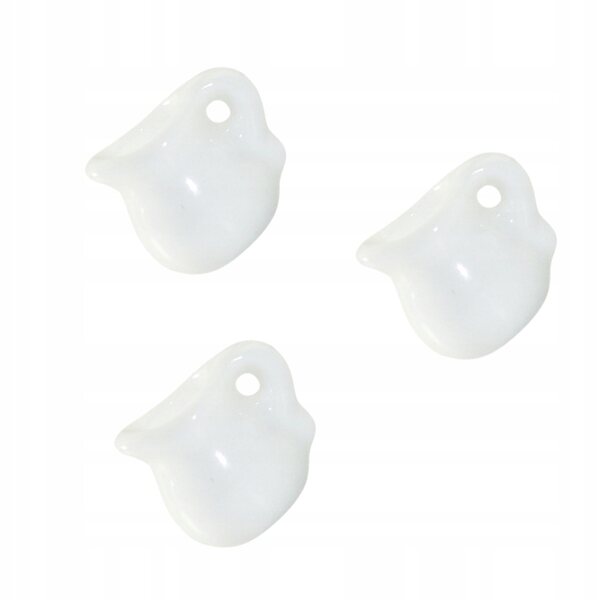 Set 3 Mini Contenitori in Ceramica per Decorazioni Domestiche e Scenografie