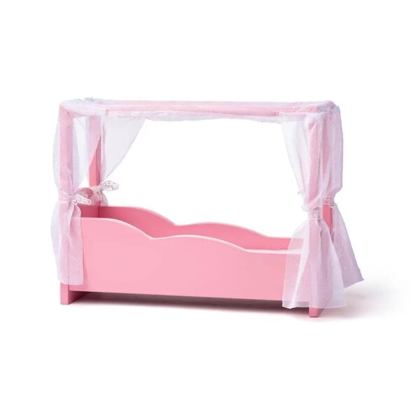 Maison de poupée Woody Malibu, 120 cm, en bois, rose, avec ascenseur, 3 étages