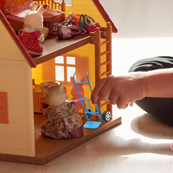 Miniatur-Handwagen aus Eisen im Maßstab 1:12 für Puppenhäuser und Dekorationen