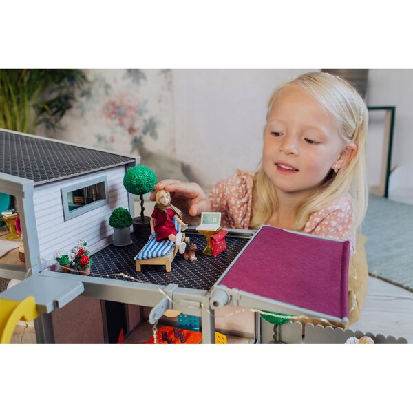 Lundby Puppe, Mutter, Geschäftsfrau mit Laptop und Smartphone, 21 cm