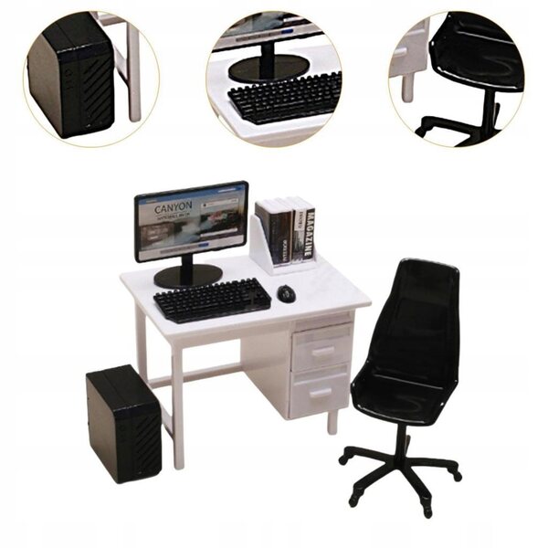 Set Miniature Bianco - Accessori e Mobili per Casa delle Bambole