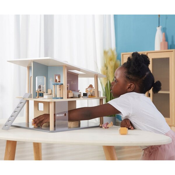 Viga PolarB Badezimmermöbel-Set aus Holz für Puppenhaus 3+