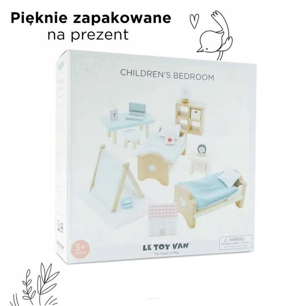 Drewniane mebelki do domku dla lalek pokój dziecięcy Daisylane Le Toy Van