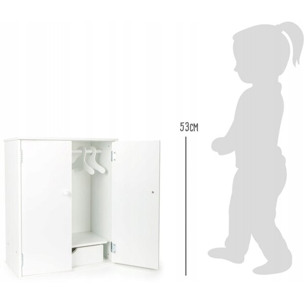 Grande guardaroba in legno per vestiti delle bambole Small Foot Design