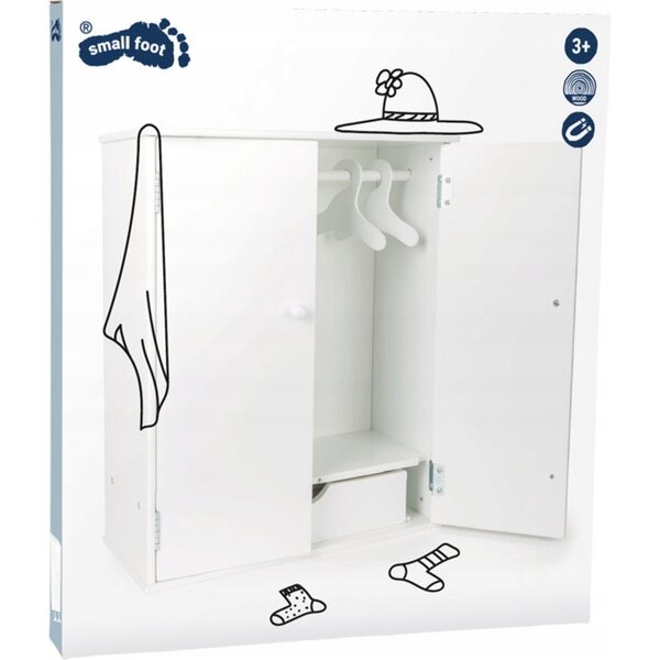 Grande guardaroba in legno per vestiti delle bambole Small Foot Design