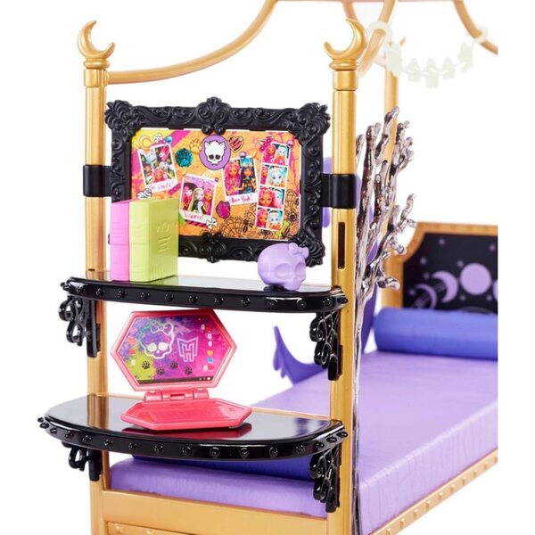 Set Monster High Clawdeen Wolf Camera da Letto con Letto e Accessori per Bambini 4+