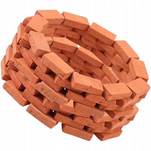 Set 150 Mini Mattoni Rossi in Argilla per Modellismo e Decorazioni Realistiche
