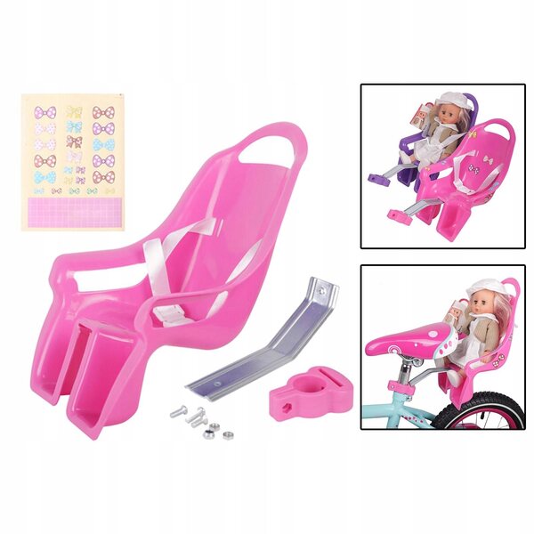 Fotelik per bambole da bici per bambine con luci LED e suoni, in plastica