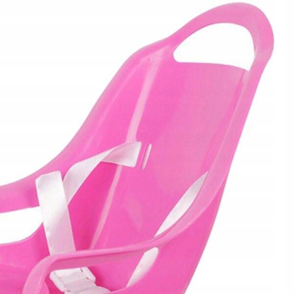 Fotelik per bambole da bici per bambine con luci LED e suoni, in plastica