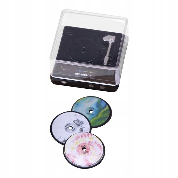 Mini lettore CD in miniatura per casa delle bambole scala 1:6 e 1:12