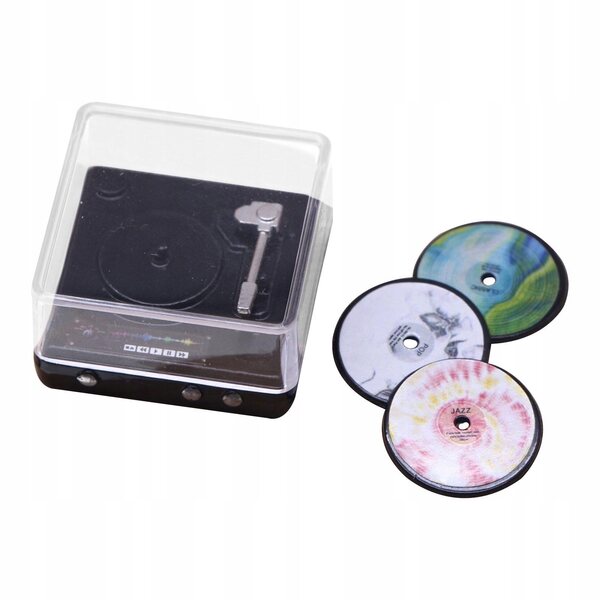 Mini lettore CD in miniatura per casa delle bambole scala 1:6 e 1:12