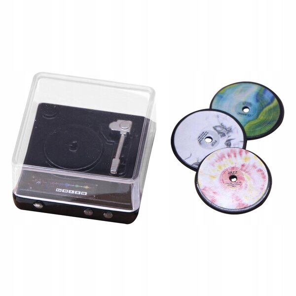 Mini lettore CD in miniatura per casa delle bambole scala 1:6 e 1:12