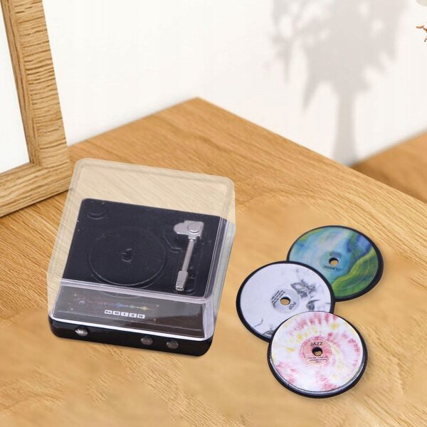 Mini lettore CD in miniatura per casa delle bambole scala 1:6 e 1:12