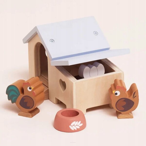 Le Toy Van Hühnerstall aus Holz – Möbelset für ein Puppenhaus für Kinder ab 3 Jahren
