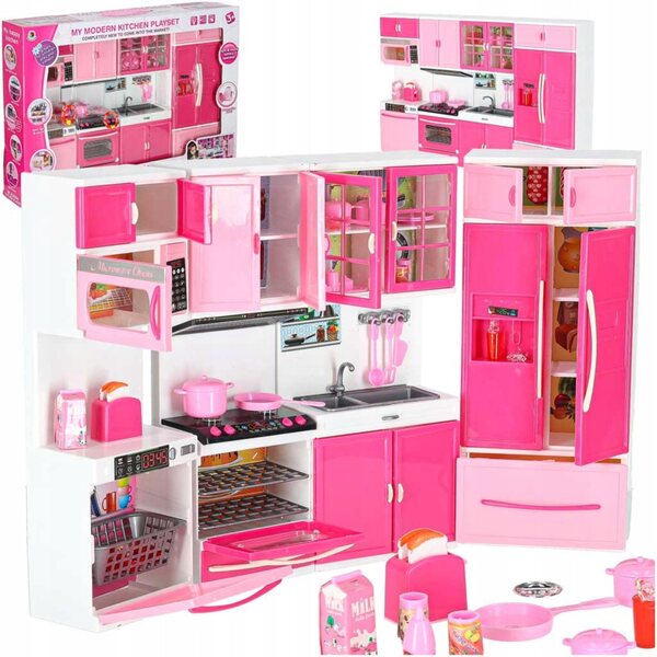 Küchenmöbel-Set für Puppenhaus mit Lichtern und Geräuschen 48 cm Artemis