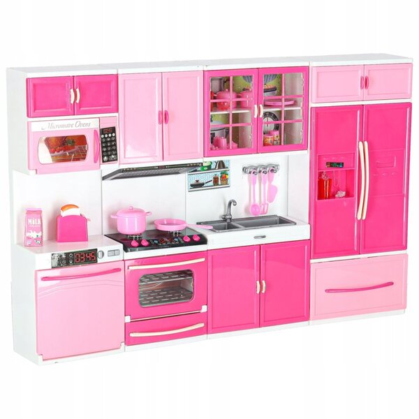 Küchenmöbel-Set für Puppenhaus mit Lichtern und Geräuschen 48 cm Artemis