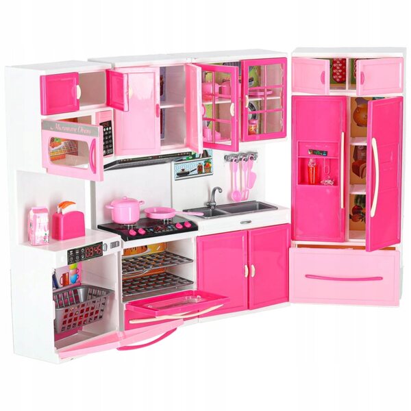 Küchenmöbel-Set für Puppenhaus mit Lichtern und Geräuschen 48 cm Artemis