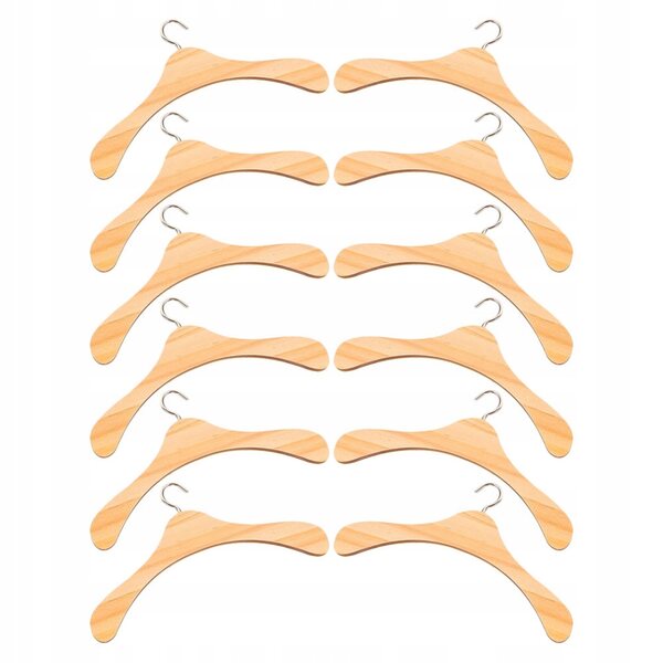 Lot de 12 mini cintres en bois pour vêtements de poupée, organiser la garde-robe