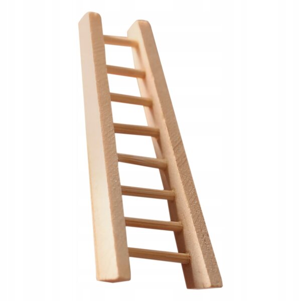 Mini Drabina in Legno per Casa delle Bambole - Accessorio Decorativo Realistico
