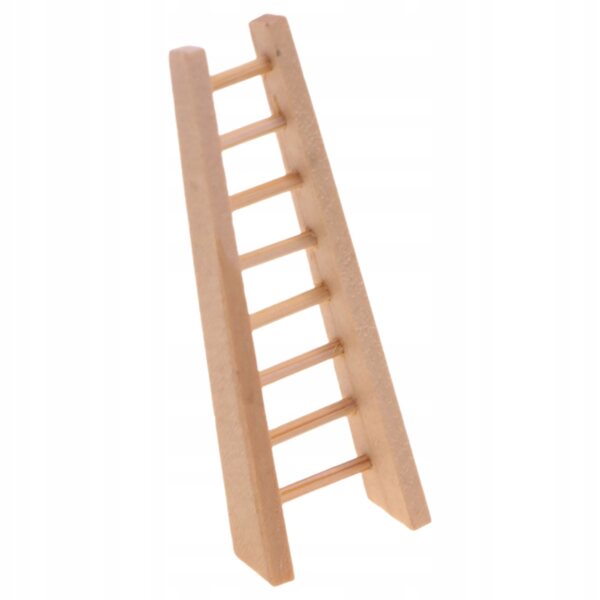 Mini Drabina in Legno per Casa delle Bambole - Accessorio Decorativo Realistico