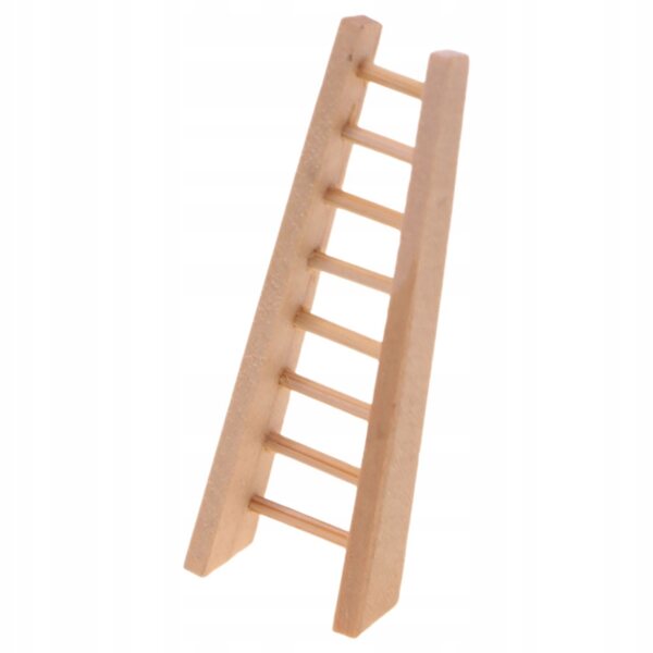 Mini Drabina in Legno per Casa delle Bambole - Accessorio Decorativo Realistico