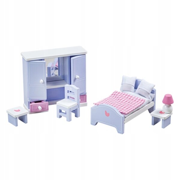 Tidlo Holzmöbel-Set für Puppenzimmer – 6-teilig FSC®