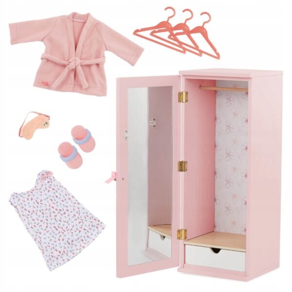 Our Generation Fashion Closet – Eleganter Holzschrank für 46 cm große Puppen