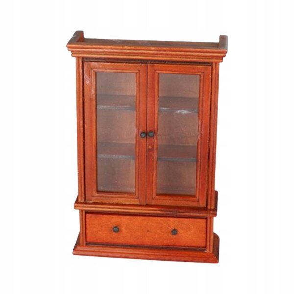 Miniatura mobile libreria in legno per casa delle bambole 1:12 vintage
