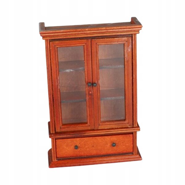 Miniatura mobile libreria in legno per casa delle bambole 1:12 vintage