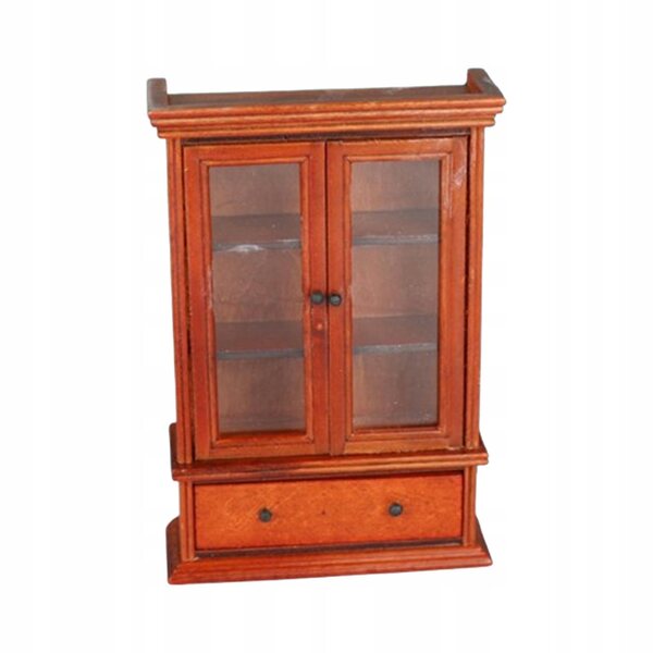 Miniatura mobile libreria in legno per casa delle bambole 1:12 vintage