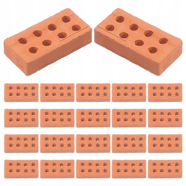 Mini blocchi da costruzione, mattoncini in ceramica per decorazioni e modelli, 100 pezzi