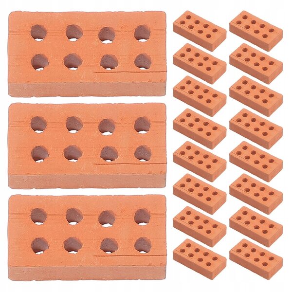 Mini blocchi da costruzione, mattoncini in ceramica per decorazioni e modelli, 100 pezzi