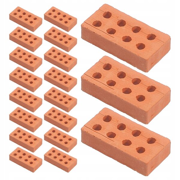 Mini blocchi da costruzione, mattoncini in ceramica per decorazioni e modelli, 100 pezzi
