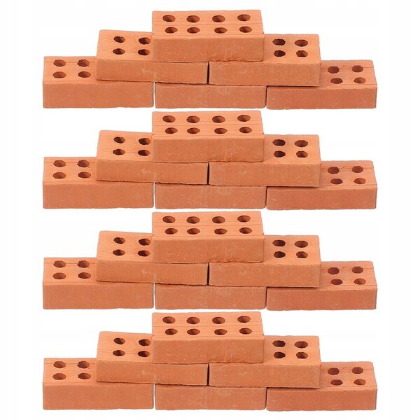 Mini blocchi da costruzione, mattoncini in ceramica per decorazioni e modelli, 100 pezzi