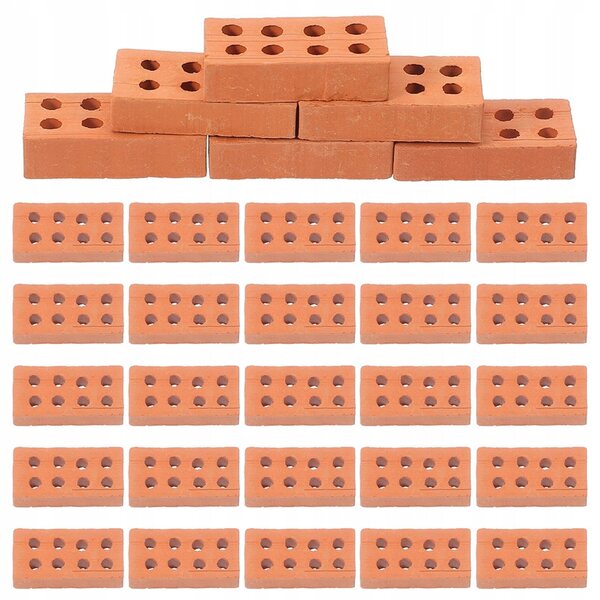 Mini blocchi da costruzione, mattoncini in ceramica per decorazioni e modelli, 100 pezzi