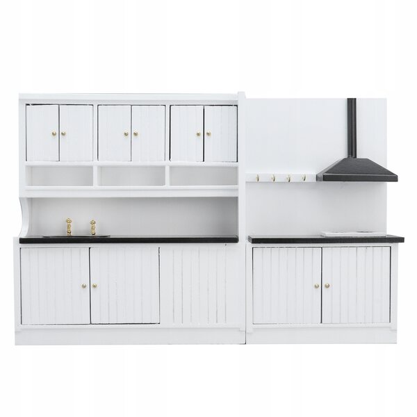 Mobili in legno per cucine di bambole, set miniatura 1:12, accessori per giochi