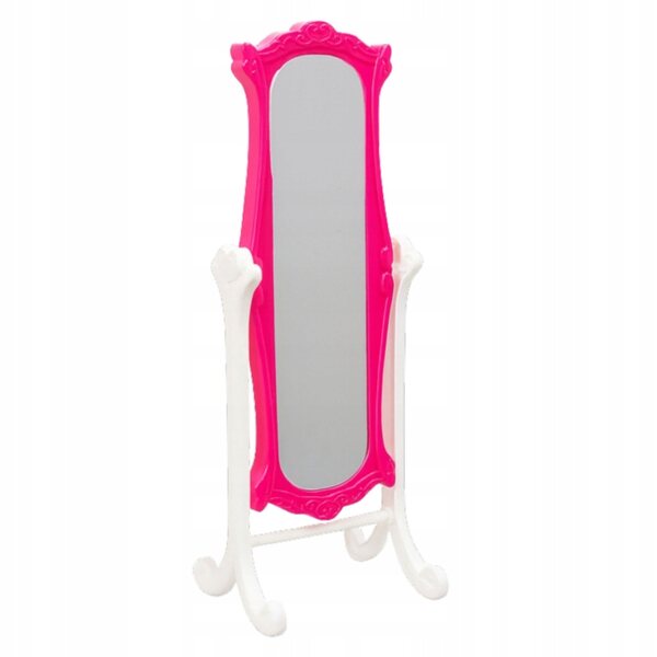 Set Mobili per Bambole 29 cm con Armadio, Specchio e Appendiabiti Rosa