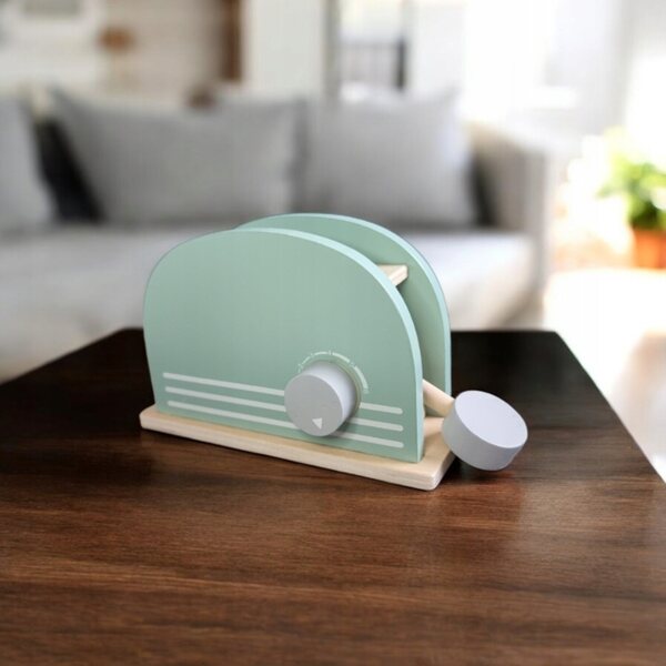 Holzküchenset für Kinder mit Toaster, lehrreichem und sicherem Spiel