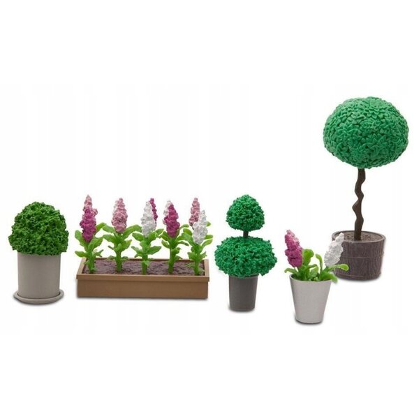 Lundby Puppenhaus Blumen- und Pflanzenset, detaillierte Dekoration