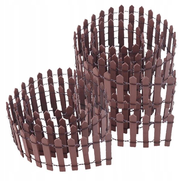 Mini-Holzzäune für Gartendekorationen und Puppenhäuser – Set mit 3 Teilen