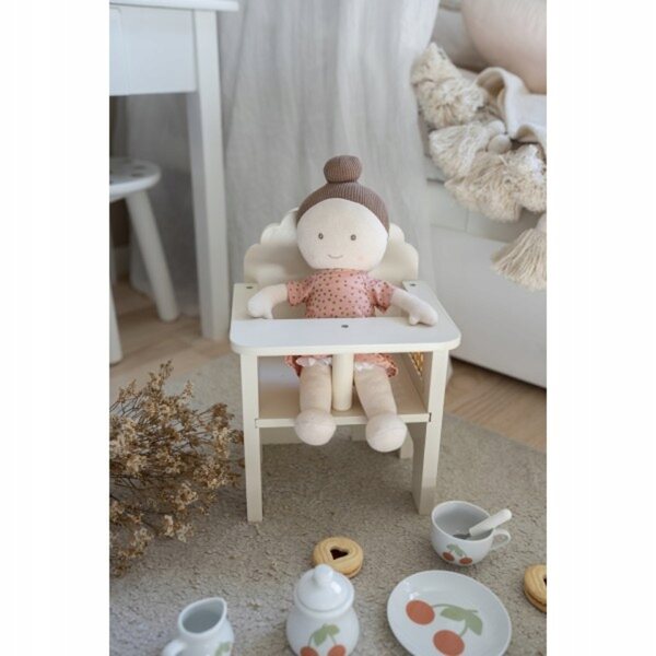 Holzhochstuhl für Jabadabado-Puppen, beige, für Kinder ab 3 Jahren