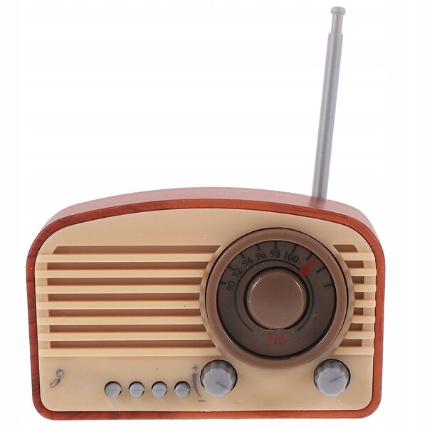 Mini Radio Vintage in Plastica per Decorazioni Miniature Casa 4,4x2,2x2 cm