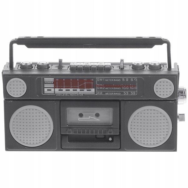 Dekoratives Mini-Radio aus Kunststoff für Puppenhaus und kreatives Spielen