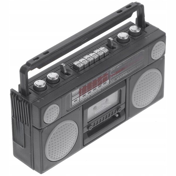 Dekoratives Mini-Radio aus Kunststoff für Puppenhaus und kreatives Spielen