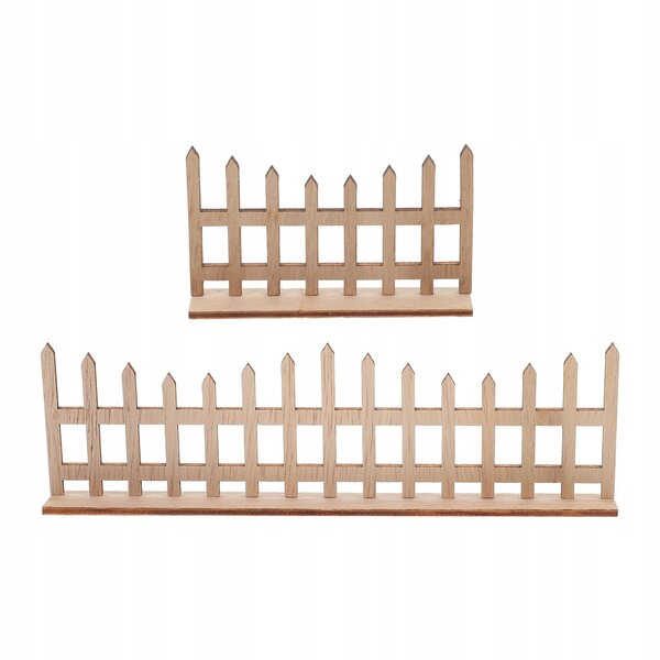 Mini recinto ornamentale in legno di pino beige per decorazioni da giardino