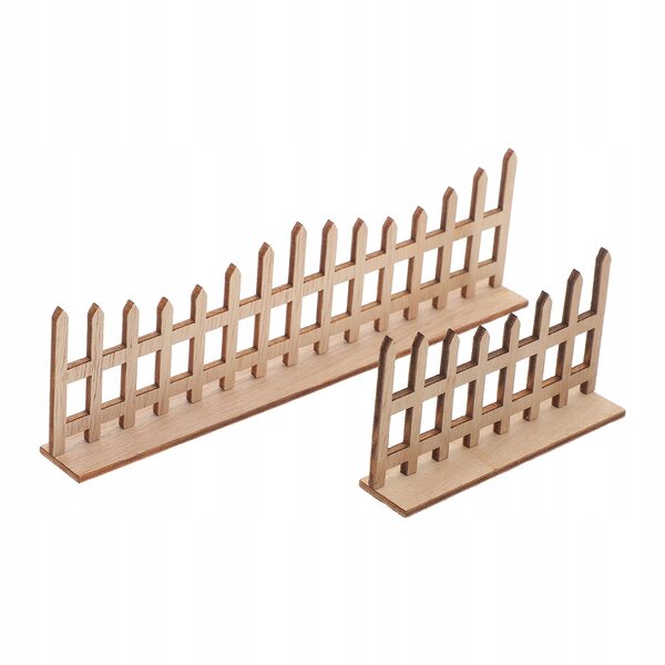 Mini recinto ornamentale in legno di pino beige per decorazioni da giardino