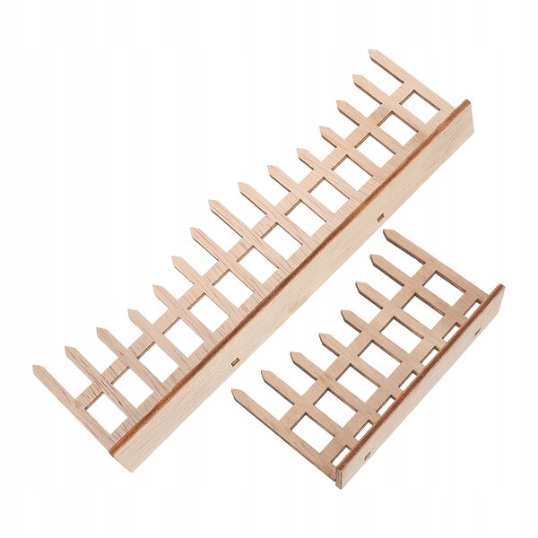 Mini recinto ornamentale in legno di pino beige per decorazioni da giardino